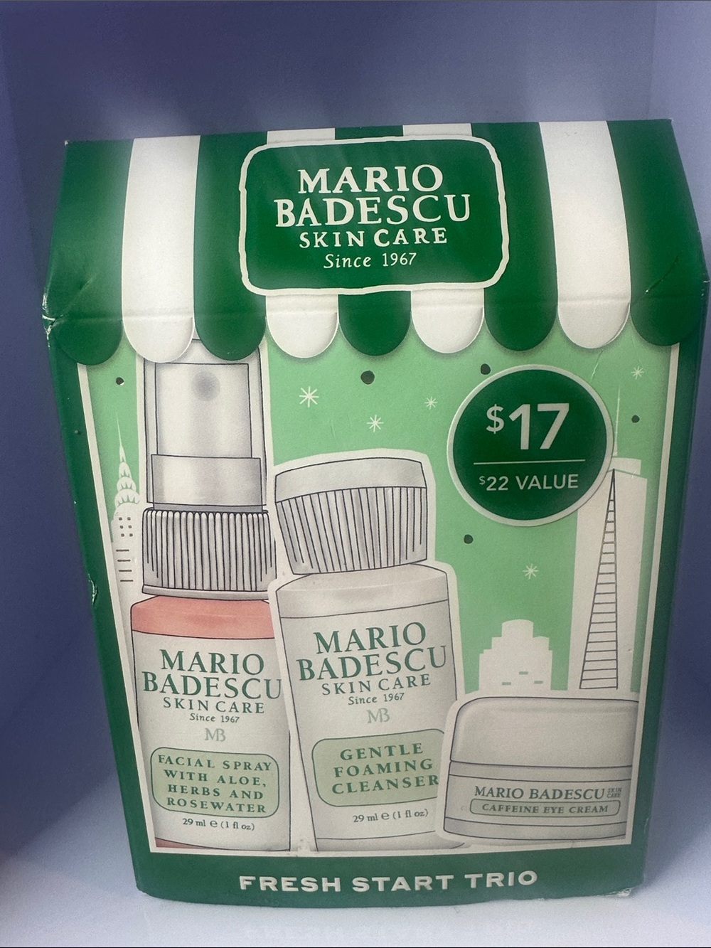 Mario Badescu Green & White Fresh Start Skincare Trio